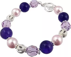 Nowe Kryształy Piękna Bransoletka Rose Amethyst