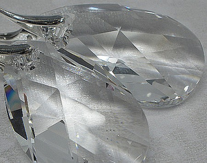 Kryształy Kolczyki Srebro Crystal