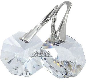 Kryształy piękne kolczyki+wisiorek CRYSTAL SREBRO