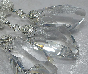 Kryształy Ozdobny Komplet Galactic Crystal Srebro