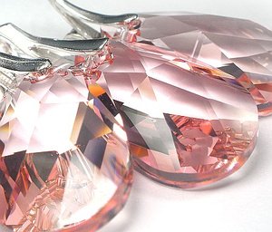 Kryształy komplet LIGHT ROSE 22 CERTYFIKAT SREBRO