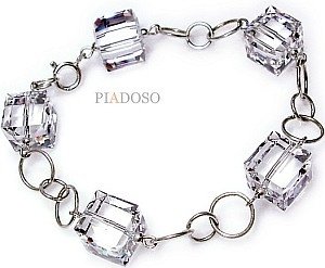 SWAROVSKI piękna bransoletka CRYSTAL CUBE