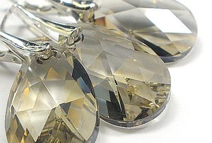 Kryształy kolczyki wisiorek 22mm +KOLORY