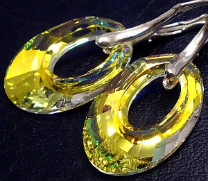 Kryształy NOWOŚĆ piękne kolczyki AURORA HELIOS