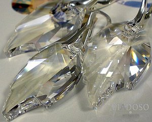 Kryształy komplet+łańcuszek MOONLIGHT LEAF