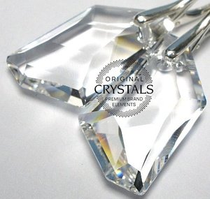 PROMOCJA Kryształy kolczyki SREBRO DE ARTE CRYSTAL