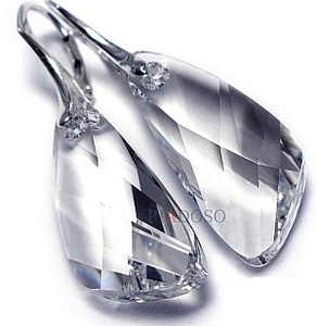 Kryształy Nowość Duże Kolczyki Crystal 27mm