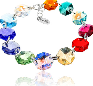 Bransoletka Kryształy Crystal Certyfikat Srebro