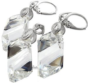 Kryształy komplet CRYSTAL CERTYFIKAT SREBRO 925