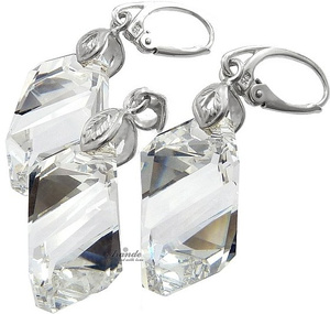 Kryształy Komplet Crystal Certyfikat Srebro 925