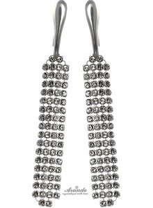 CRYSTALS GENUINE EARRINGS *CRYSTALLIZED* STERLING SILVER