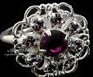 Kryształy Unikat Pierścionek Amethyst Feel Srebro