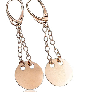 TRENDY EARRINGS *SENSATION RING* STERLING SILVER 24K GOLD PLATED (1)