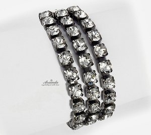 NEW CRYSTALS CRYSTALS GENUINE BRACELET STERLING SILVER 925 CERTIFICATE