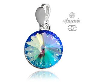NEW CRYSTALS BEAUTIFUL  PENDANT PARADISE SHINE PARIS STERLING SILVER