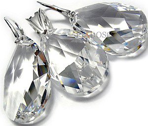 Kryształy Duży Komplet Łańcuszek Crystal Hologram