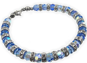 Kryształy Elegancka Bransoletka Sapphire