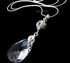 NECKLACE CRYSTALS CRYSTALS *CRYSTAL FANTASIA* STERLING SILVER CERTIFICATE