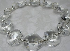 Kryształy Crystal Bransoletka Srebro CERTYFIKAT