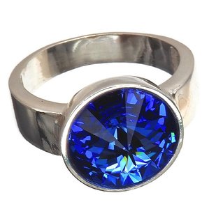CRYSTALS BEAUTIFUL RING *SAPPHIRE PARIS* STERLING SILVER 925 (1)