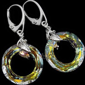 AURORA RING EARRINGS LARGE CRYSTALS CRYSTALS