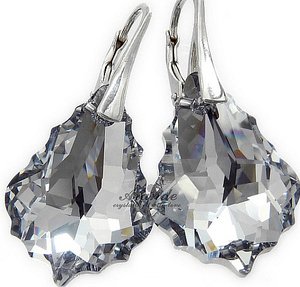 COMET BAROQUE EARRINGS CRYSTALS CRYSTALS SILVER