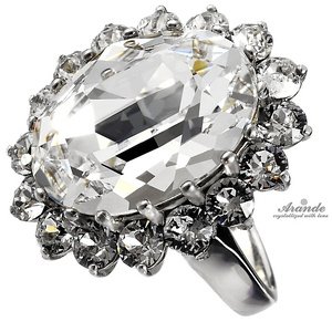 Kryształy piękny pierścionek ROYAL CRYSTAL SREBRO