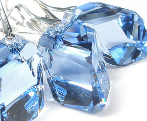 Kryształy Komplet Light Sapphire 22mm Certyfikat
