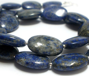 Lapis Lazuli Srebro Niezwykły Naszyjnik