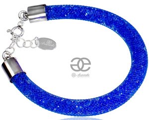 Kryształy Starlight Bransoletka Sapphire Certyfikat