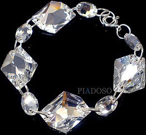 CRYSTALS CRYSTALS BRACELET COSMIC CRYSTAL STERLING SILVER CERTIFICATE