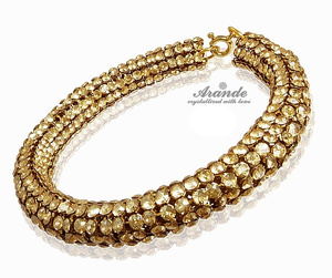 Nowe Kryształy Bransoletka Crystallized Golden