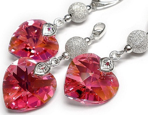 Kryształy Ozdobny Komplet Kolory Diamond Heart