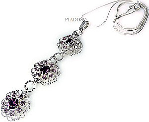 Piękny Naszyjnik Kryształy Amethyst Feeling Unikat