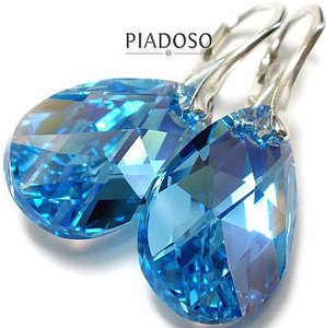 NEW Kryształy duży komplet AQUAMARINE 22mm