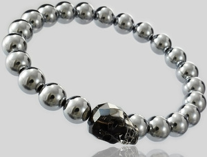 Kryształy Bransoletka Czaszka Night Skull Certyfikat