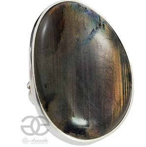 LABRADORITE BEAUTIFUL RING STERLING SILVER SIZE 9-19 