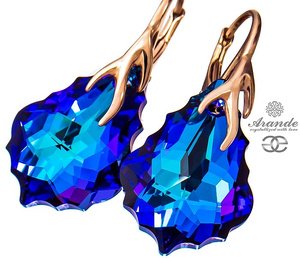 CRYSTALS EARRINGS HELIO ROSE GOLD SILVER