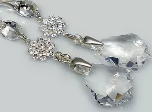 Kryształy Piękne Długie Kolczyki Crystal