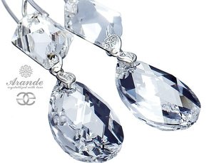 SWAROVSKI piękne długie kolczyki CRYSTAL Srebro