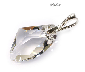 Hit Kryształy Wisiorek Srebro 27 mm Crystal