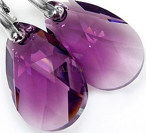 Kryształy NOWE kolczyki AMETHYST BLEND PROMOCJA