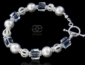 Kryształy Piękna Bransoletka Crystal Rock Srebro