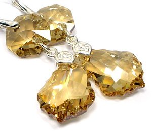 Kryształy komplet+łańcuszek Golden CERTYFIKAT