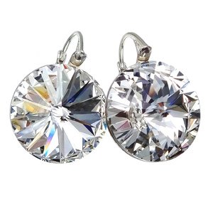 CRYSTALS *CRYSTAL PARIS* EARRINGS STERLING SILVER CERTIFICATE (1) (1)